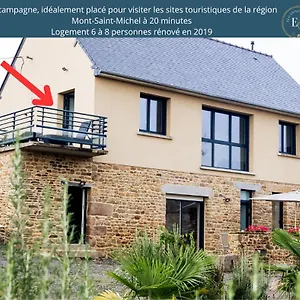 Сasa de vacaciones Maison Comprenant Deux A Louer, Ensemble Ou Independamment, Capacite De 4 A 19 Personnes Idealement Place Pour Visiter Le Mont-saint-michel, Saint-malo Et Les Alentours, Baguer-Pican